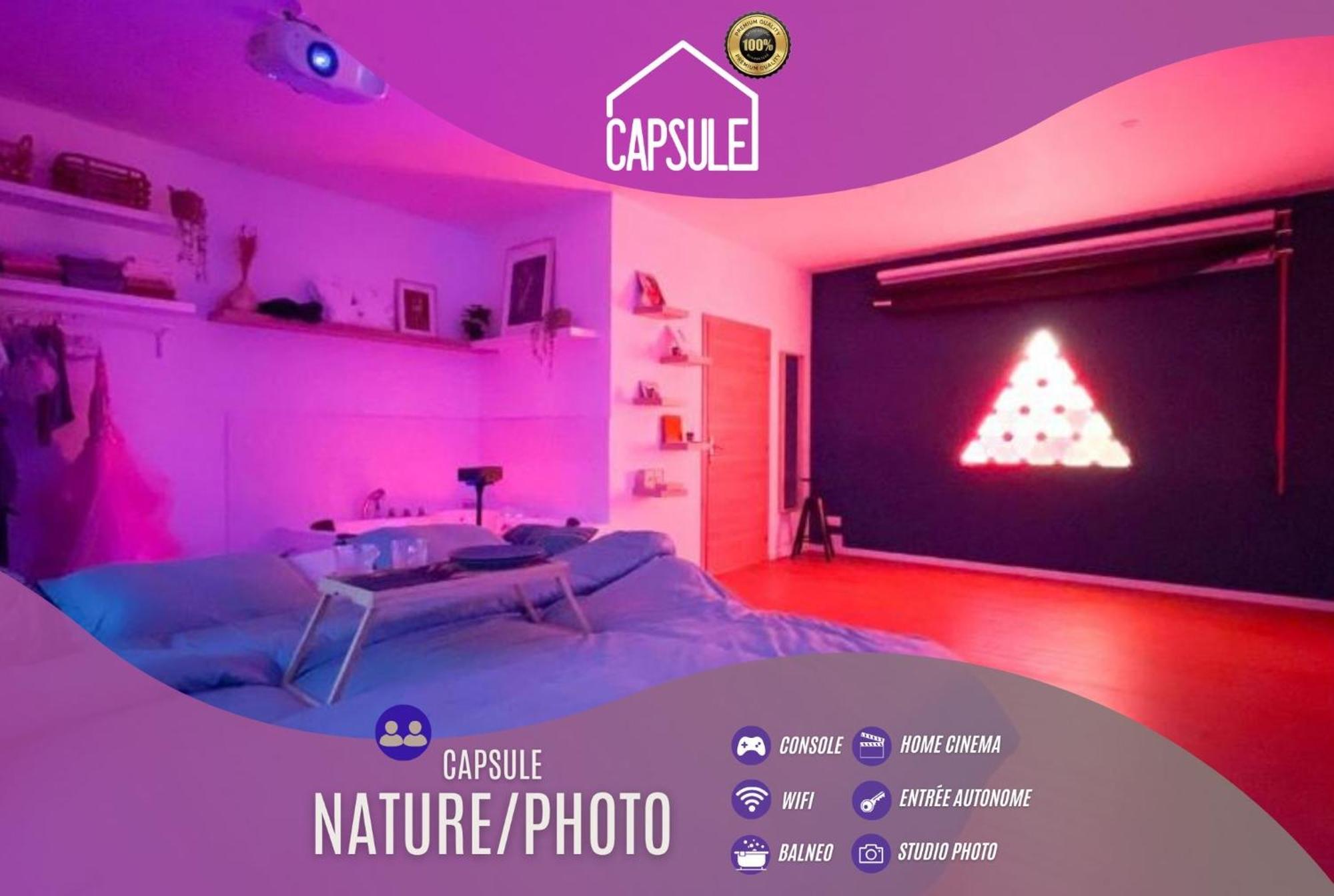 Capsule Nature & Photos - Jacuzzi - Netflix & Home Cinema - Ps5 & Jeu Thun-Saint-Martin Exterior foto